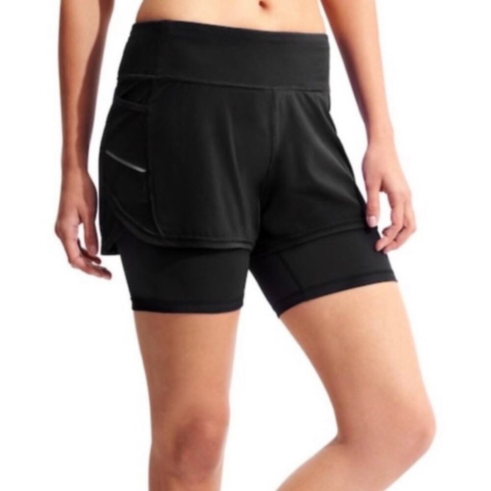 Athleta Ready Set Go Run 2 In 1 Compression Short… - image 8